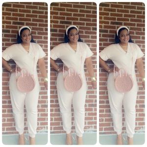 Harem jumpsuits (Blush pink)